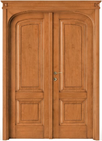 Двойная дверь LEGNOFORM 8R-32 anticato noce chiaro - Итальянские межкомнатные двери