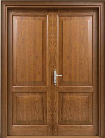 Двойная дверь ROMAGNOLI Hopera HP2B.B2 rovere tinto castagno - Итальянские межкомнатные двери